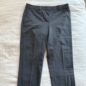 Theory Charcoal Gray Wool Testra Ankle Length Pant Size 6 New with Tags